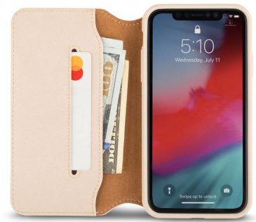 Чохол-книжка Moshi для Apple iPhone Xr - Overture Premium Wallet Case Savanna Beige