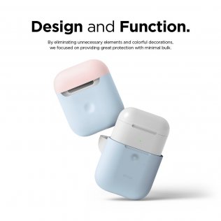 Чохол Elago for Airpods - A2 Duo Pastel Blue/Pink/White with Wireless Charging (EAP2DO-PBL-PKWH)