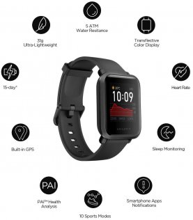 Смарт годинник Xiaomi Amazfit Bip S Carbon Black