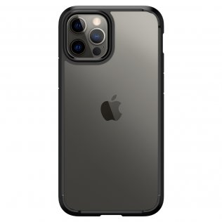 Чохол-накладка Spigen для iPhone 12/12 Pro - Crystal Hybrid Matte Black