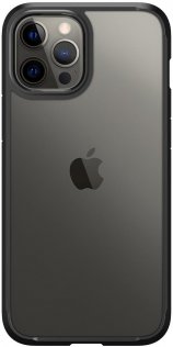 Чохол Spigen for iPhone 12 Pro Max - Crystal Hybrid Matte Black (ACS01477)