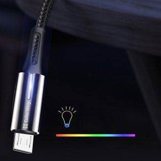 Кабель ColorWay Zinc Alloy AM / Micro USB 1m Black (CW-CBUM035-BK)