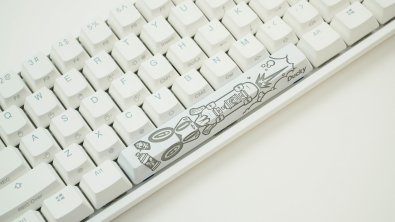 Клавіатура, Ducky One 2 Mini, RGB LED, USB, White (Cherry Blue)
