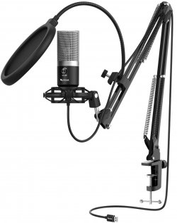 Мікрофон Fifine T670 USB Black з кріпленням для столу