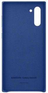 Чохол Samsung for Galaxy Note 10 - Leather Cover Blue (EF-VN970LLEGRU)