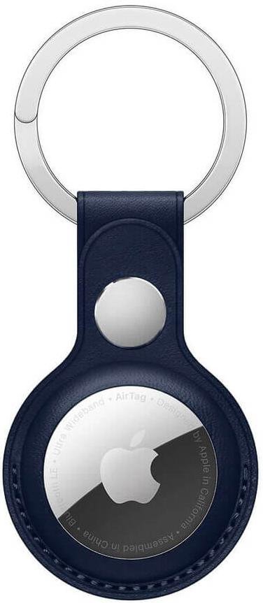 Чохол HiC for AirTag - Leather Key Ring Baltic Blue