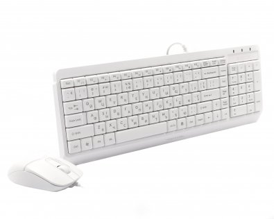 Клавіатура, комплект A4tech (F1512 (White))
