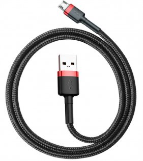 Кабель Baseus Cafule AM / Micro USB 0.5m Black-Red (CAMKLF-A91)