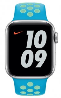 Ремінець Apple for Apple Watch 40mm - Nike Sport Band Chlorine Blue/Green Glow - Regular (MJ6H3)