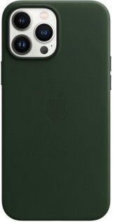 Чохол Apple for iPhone 13 Pro Max - Leather Case with MagSafe Sequoia Green (MM1Q3)