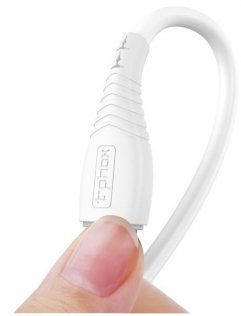 Зарядний пристрій T-PHOX Mini 1xUSB 12W 2.4A White with Type-C cable 1.2m White (Mini(W)+Type-C)