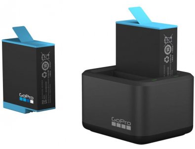 Зарядний пристрій для двох акумуляторних батарей HERO9 Black GoPro Dual Battery Charger + Battery (ADDBD-001-EU)