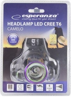 Ліхтарик на голову Esperanza Head Lamp LED T6 Camelo (EOT029)