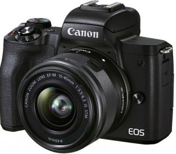 Цифрова фотокамера Canon EOS M50 Mk2 kit 15-45mm IS STM / 55-200 IS STM Black (4728C041)