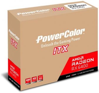 Відеокарта PowerColor RX 6400 ITX AMD (AXRX 6400 4GBD6-DH)