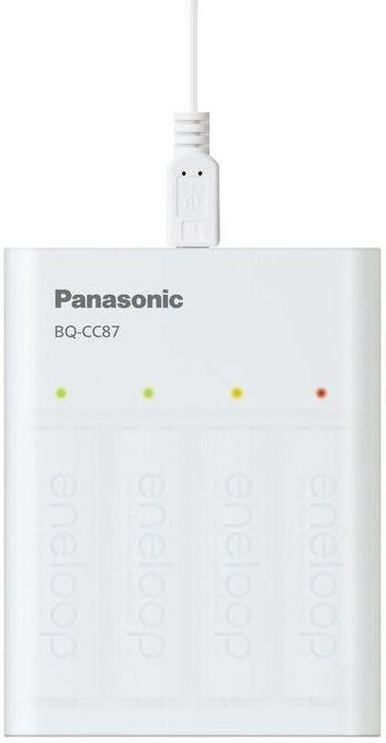 Зарядний пристрій Panasonic BQ-CC87 with Power Bank function (BQ-CC87USB)