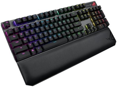 Клавіатура ASUS ROG Strix Scope RGB NX Red Wireless Deluxe Black (90MP02I6-BKRA00)