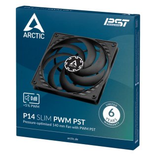 Вентилятор для корпуса Arctic P14 Slim PWM PST (ACFAN00268A)