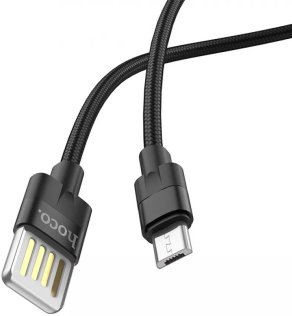 Кабель Hoco U55 Outstanding 2.4A AM / Micro USB 1.2m Black
