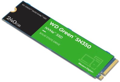 SSD-накопичувач Western Digital Green SN350 2280 PCIe 3.0 NVMe 240GB (WDS240G2G0C)