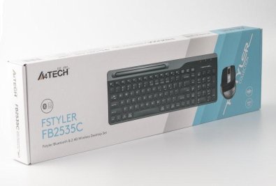 Комплект клавіатура+миша A4tech FB2535C Smoky Grey