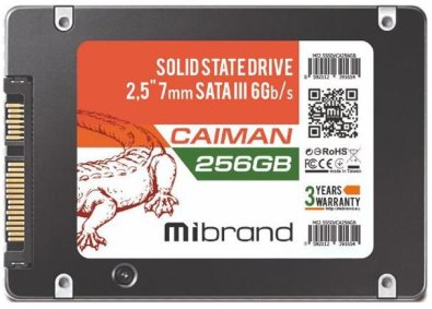 SSD-накопичувач Mibrand Caiman SATA III 256GB (MI2.5SSD/CA256GBST)