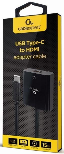 Перехідник Cablexpert Cablexpert Type-C to HDMI Black (A-CM-HDMIF-04)