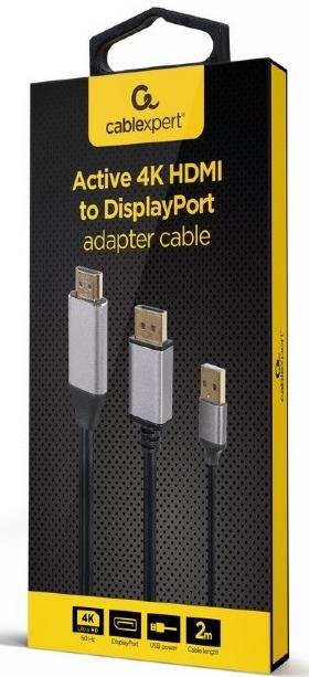 Перехідник Cablexpert Cablexpert HDMI to DP Grey (A-HDMIM-DPM-01)