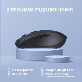 Миша 2E MF225 Silent Wireless Black (2E-MF225WBK)
