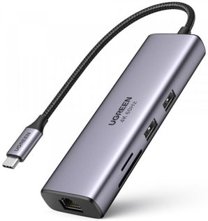 USB-хаб UGREEN CM512 Gray (60515)