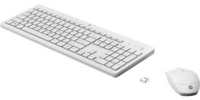 Комплект клавіатура+миша HP 230 Wireless White (3L1F0AA)