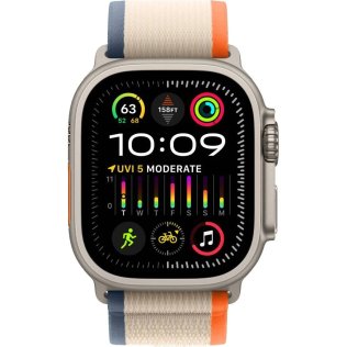 Смарт годинник Apple Watch Series Ultra 2 GPS 49mm Titanium Case with Orange/Beige Trail Loop - S/M (MRF13)