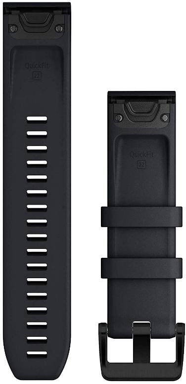  Ремінець Garmin QuickFit 22mm Black with Black Stainless Steel Hardware (010-12901-00)
