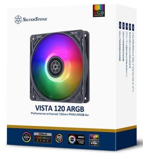 Кулер SILVER STONE Vista 120 ARGB Black (SST-VS120B-ARGB)