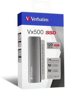 Зовнішній SSD-накопичувач Verbatim Vx500 USB 3.1 G2 120GB (47441)