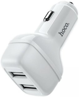 Автомобільний зарядний пристрій Hoco Z36 Leader White