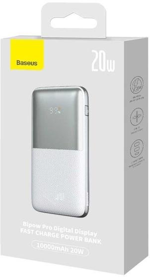 Батарея універсальна Baseus Bipow Pro 10000mAh 20W White (PPBD040102)
