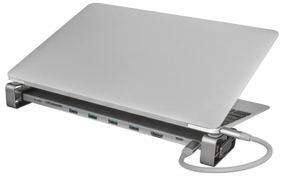 USB-хаб Trust Dalyx 10in1 Grey (23417)