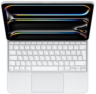 Чохол-клавіатура Apple for iPad Pro M4 - Magic Keyboard Ukrainian White (MWR43UA/A)