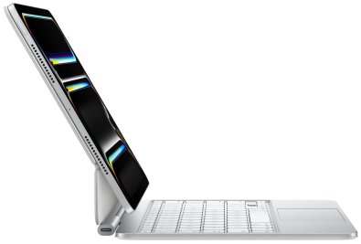 Чохол-клавіатура Apple for iPad Pro M4 11 - Magic Keyboard Ukrainian White (MWR03UA/A)