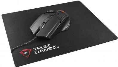 Мишка Trust GXT 782 Gaming чорна + килимок
