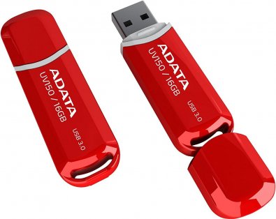 FLASH-USB:16Gb A-Data UV150 USB 3.0 Червона