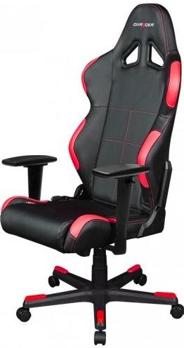 Крісло для геймерів DXRACER RACING OH/RW99/NR чорне з червоними вставками