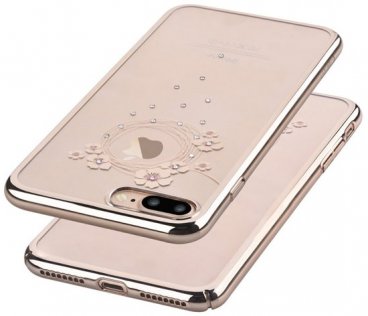 Чохол Devia for iPhone 7 Plus - Crystal Garland Champagne Gold (6952897994112)