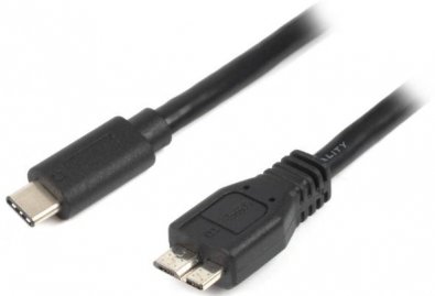 Кабель USB 2.0 (Type C/MicroB) 1м, Cablexpert преміум Black