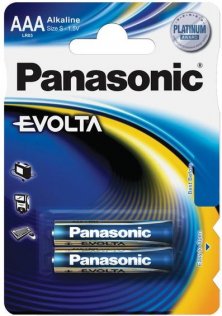 Батарейка Panasonic Alkaline EVOLTA AAA (BL/2)