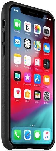 Чохол-накладка Apple для iPhone XS - Leather Case Black