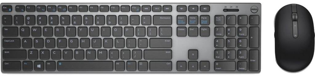 Комплект клавіатура+миша Dell KM717 Wireless Black/Gray (580-AFQF)