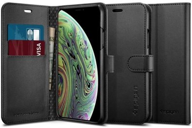 Чохол-книжка Spigen для Apple iPhone Xs - Wallet S Black