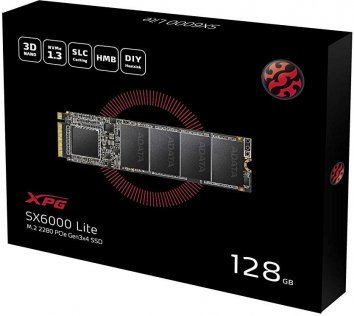 Твердотільний накопичувач A-Data XPG SX6000 Lite 2280 NVMe PCIe 3.0 x4 128GB ASX6000LNP-128GT-C